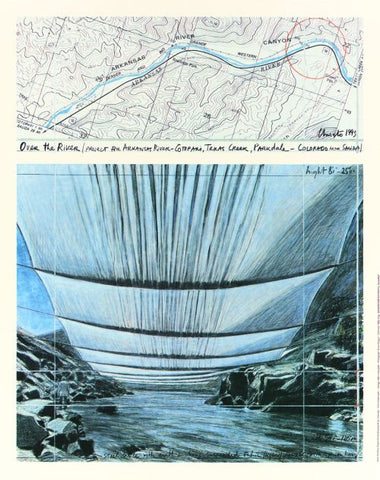 Over the River, From Underneath (Collage, 1993)