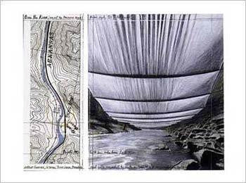 Over the River, From Underneath (Collage, 1993)