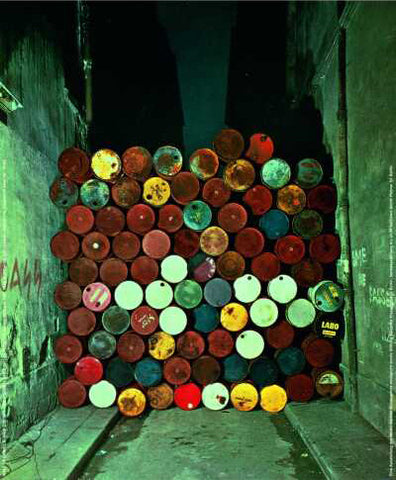 Iron Curtain, Wall of Oil Barrels (Photo, 1961-62)