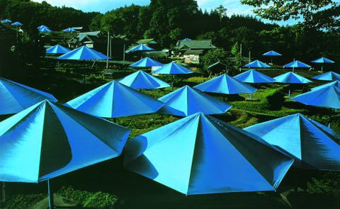 Umbrellas Blue (Photo, 1991)