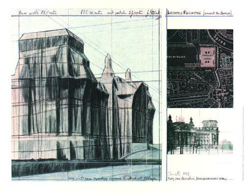 Wrapped Reichstag (Collage, 1992)